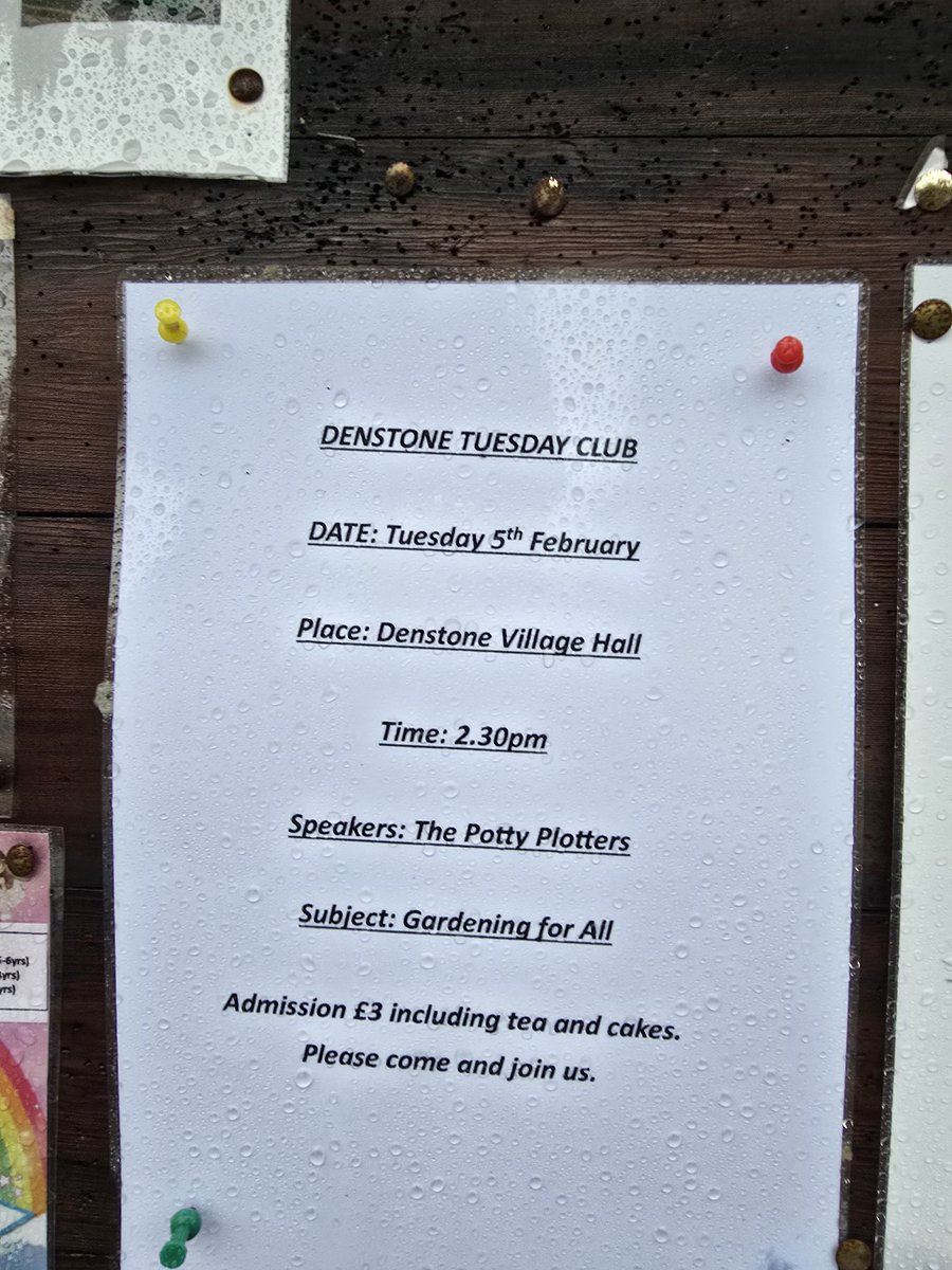 Breaking  news for your diary potty potters guest speakers Tuesday 5th Feb Denstone club