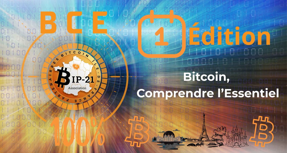 Vous vous posez des questions sur le #Bitcoin ? Vous le connaissez déjà bien ? Vous êtes un passionné de crypto et vous réfléchissez à l’avenir de cet univers ? Alors vous ne pouvez pas rater cet événement organisé par "BIP-21" bip-21.fr,  "Bitcoin Comprendre