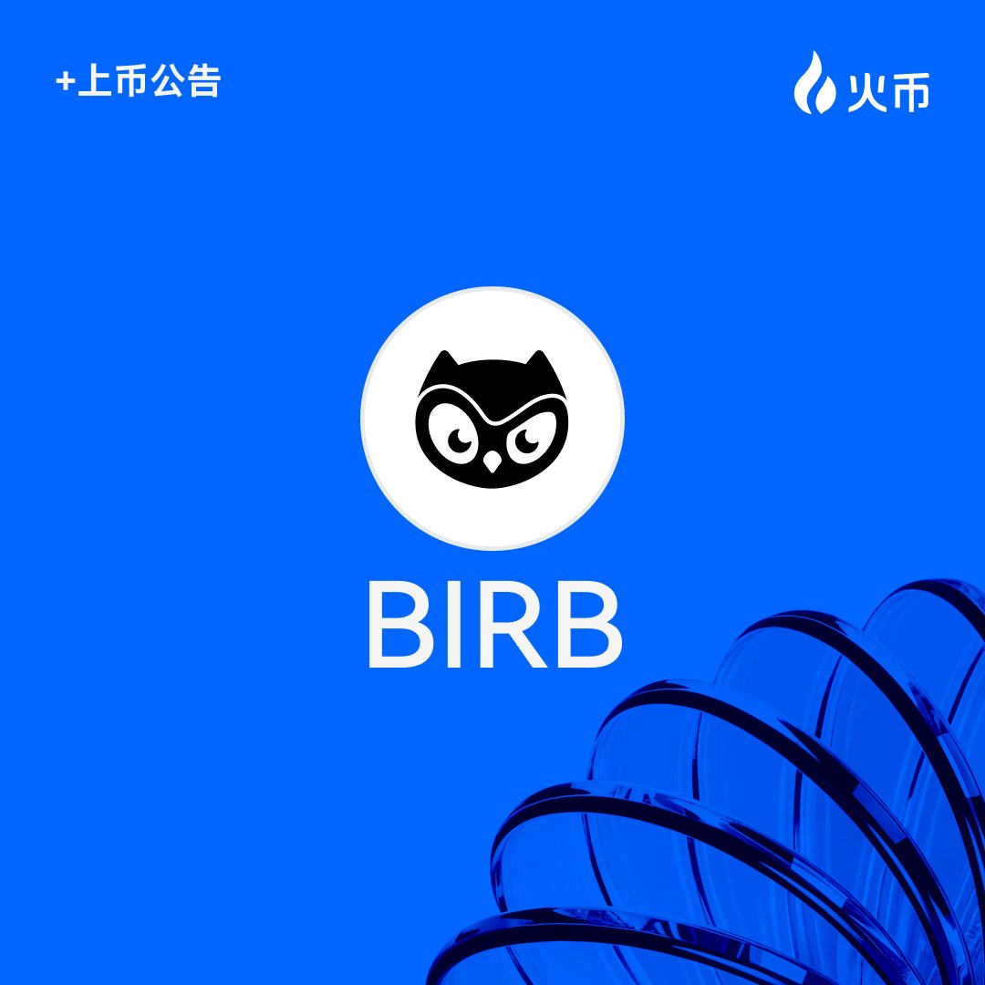 HuobiGlobal's tweet photo. HTX公告将上线 $BIRB (MOONBIRDS)
📌 $BIRB 是Moonbirds 的原生生态系统代币，旨在将 Moonbirds NFT 品牌扩展到更广泛的代币化经济中。

✅ 充币业务已开启
⏰ 币币交易 2026年1月28日 21:00  (UTC+8)
⏰ 提币业务 2026年1月29日 21:00  (UTC+8)