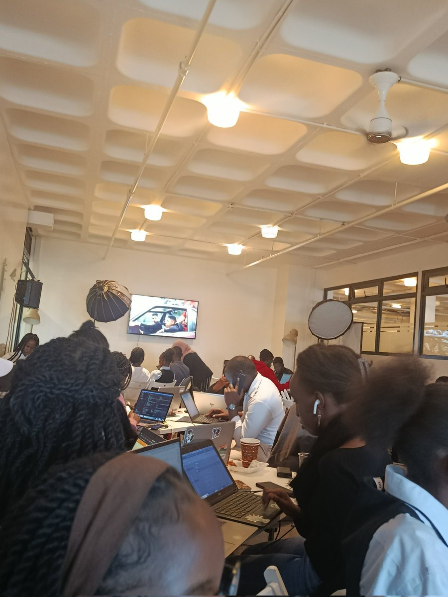 _skillpulse's tweet photo. Women are busy building in the Africa's Talking Women in Tech hackathon 
Tuko mjengo proper!#WomenInTech #AfricasTalking #BuildWithAT #WomenTechmakers #WTMNairobi #HackathonKE #NairobiTech #TechKenya #KenyaTech #ATCommunityNBO #WeLoveNerds #OpenHackathon #DevC #africastalking https://t.co/6WCLwNWJEi