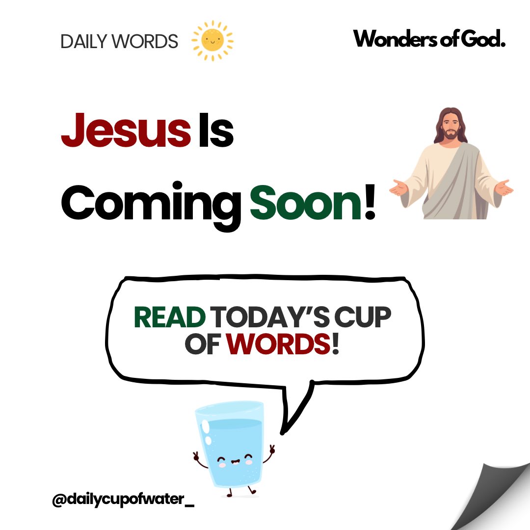 dailycupofwater's tweet photo. Be Rapture Ready, Jesus Is Coming Soon! #dailywords

Life Without Christ Leads To Eternal Destruction! The World Will Fade Away, Accept Christ Today!📯🕊️

Your Possessions Can’t Buy You A Place Into Heaven! Only Jesus Can Save You!⚓ #jesus 

Jesus Is The Way, Truth &amp; Life!👼🏽🎺👑 https://t.co/IRUCAAK6DO