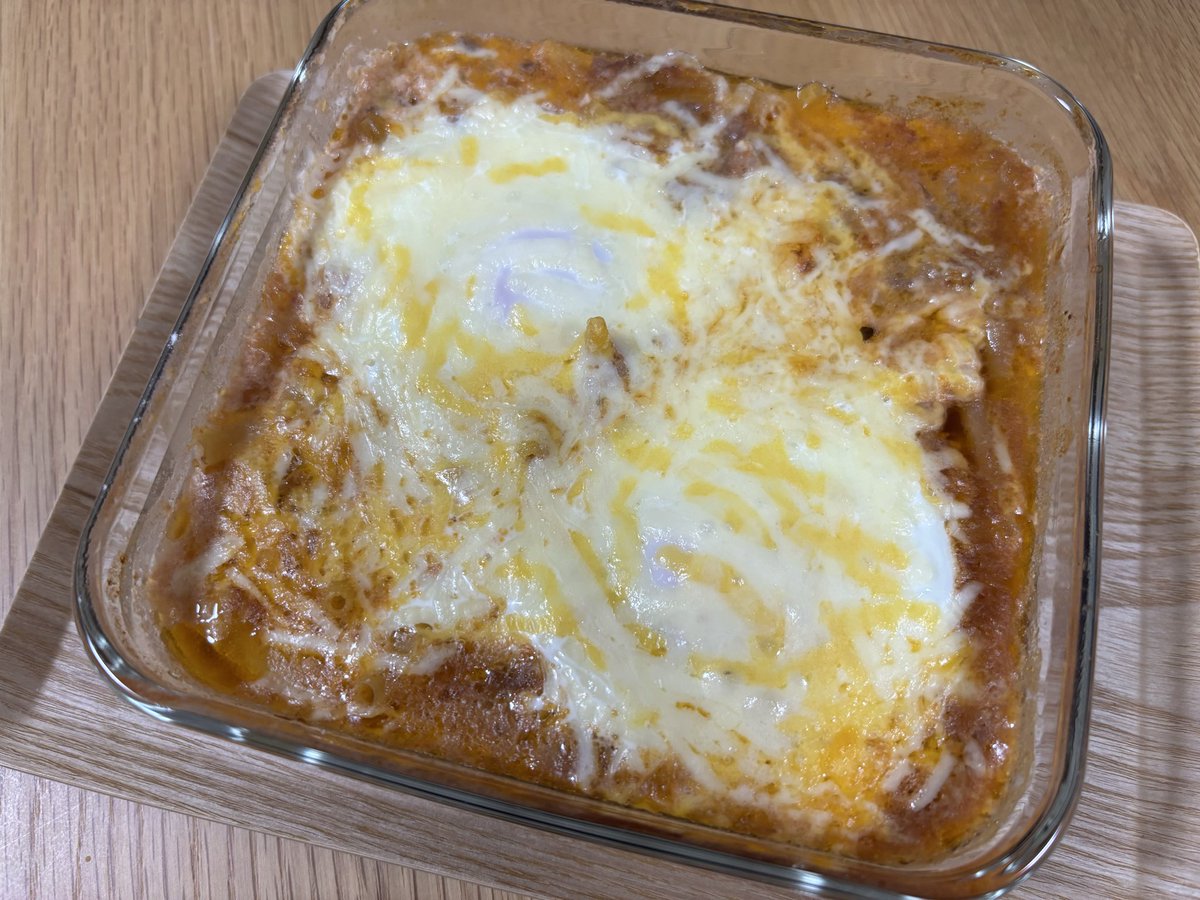 aijiro_f's tweet photo. レシピから4個目〜めちゃおいしい！！！&amp;簡単！！！とろたまミートグラタン。 https://t.co/FTWxyyj0HI
