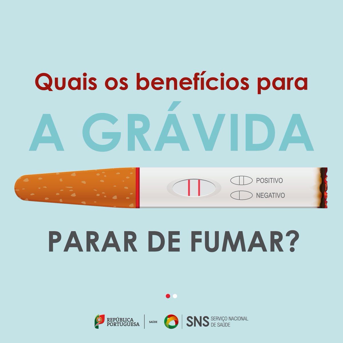 SNS_Portugal's tweet photo. Se está grávida, parar de fumar tem benefícios para si e para o bebé. Lembre-se: não fumar é a melhor decisão para proteger a sua saúde e a de quem a rodeia. 🚬❌#Saúde #SNS #NãoFumador #Tabaco #SemTabaco
©👉 @DGSaude https://t.co/RaE8iX5mB6