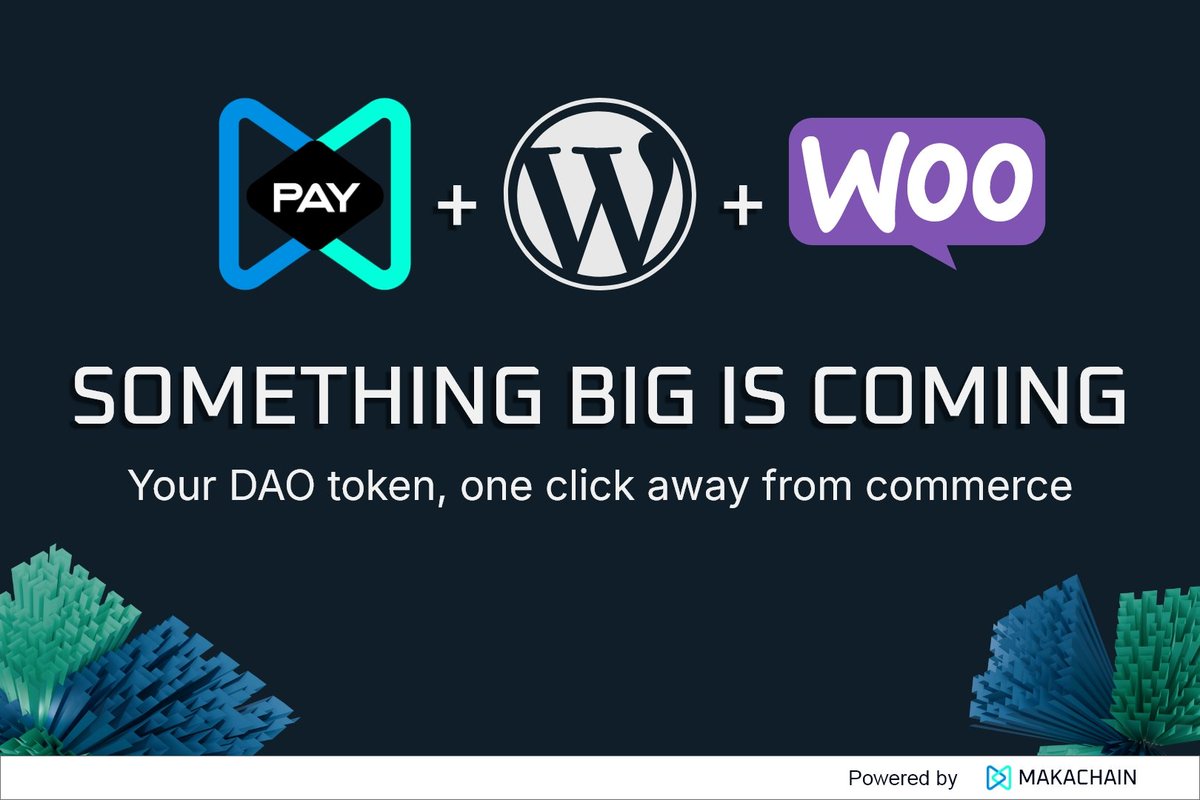 We’re close to releasing a major upgrade for 
DAO-driven commerce.

We’re finalizing a WordPress plugin designed to integrate MakaPay directly into <a href="/WooCommerce/">Woo</a> stores, and it will soon be published on the official <a href="/WordPress/">WordPress</a> plugin store.

Once released, anyone will be able to