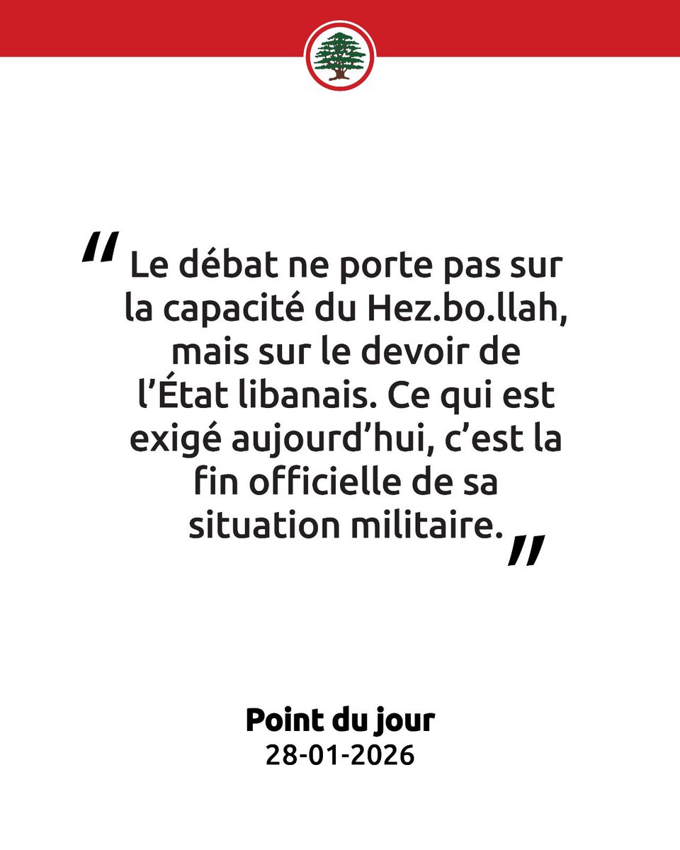 Forces Libanaises - France tweet media