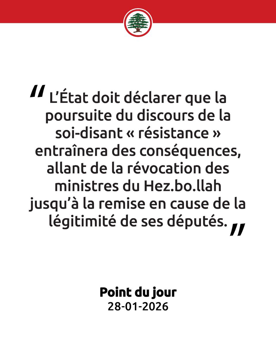 Forces Libanaises - France tweet media