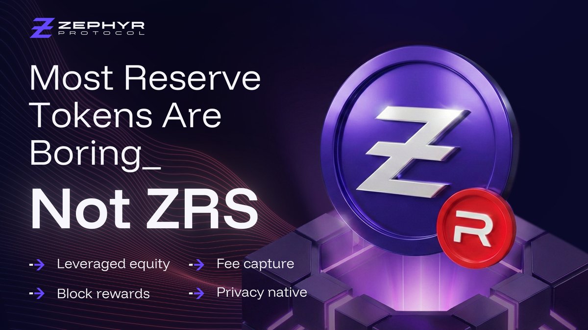 ❯❯ The Power of ZRS_

Most people know Zephyr for its private ZSD stablecoins and ZYS yield.

➡️ But $ZRS...? 
That's your stake in the protocol's reserves. 

Let's dive deep into the most misunderstood (and potentially most powerful) asset in the $ZEPH ecosystem 👇