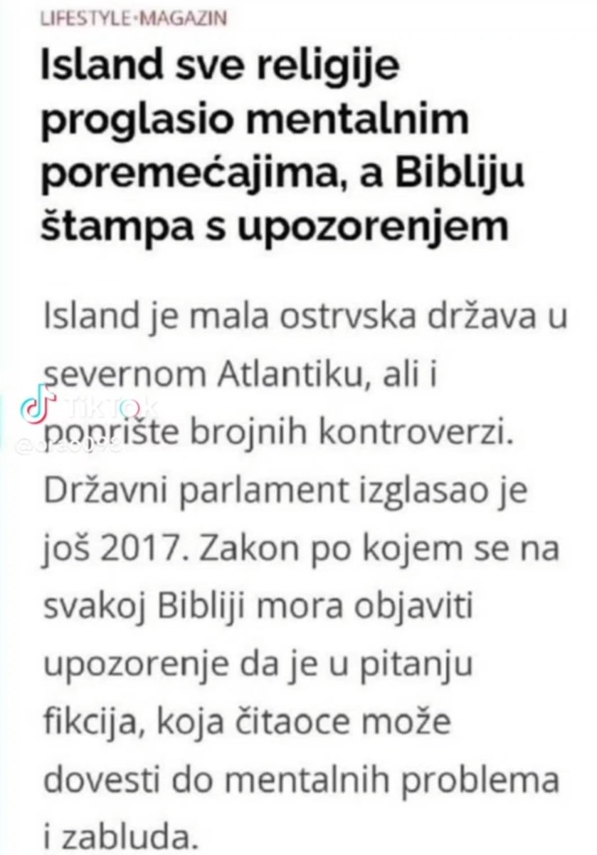 Baš me čudilo kako jedna malena zemlja može biti uspješna u svim segmentima društvenog bitisanja...
Ekonomija, sport, kultura itd.
Sad mi je jasno 😉
