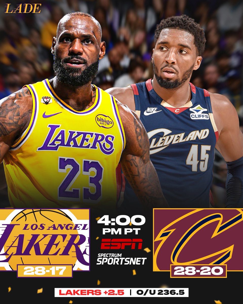 lakers x cavaliers