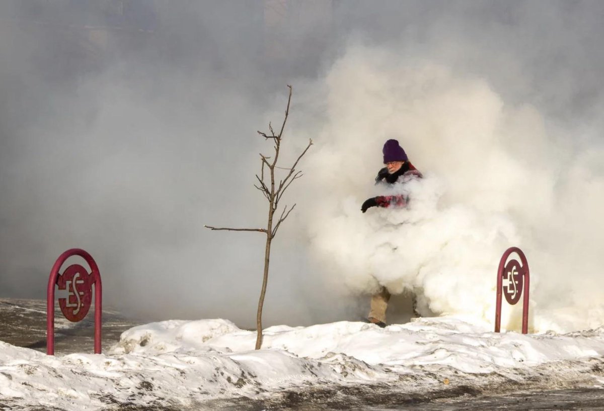 Comicbook store owner Greg Ketter walking through a cloud of tear gas in Minneapolis. 

Goes unfathomably hard. 

Support his store: 

dreamhavenbooks.com