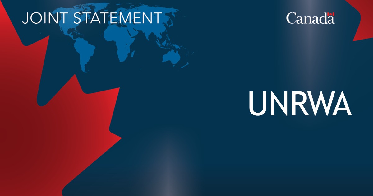 Joint statement on United Nations Relief and Works Agency for Palestine Refugees in the Near East (UNWRA)
Read full text: canada.ca/en/global-affa…