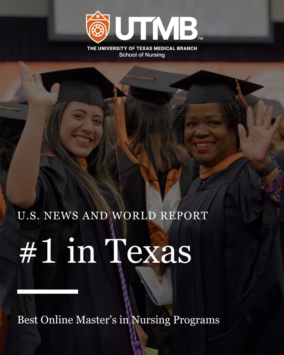 utmbson's tweet image. We are proud to share that the UTMB School of Nursing is ranked #1 in Texas and #19 in the nation among online graduate nursing programs by U.S. News &amp;amp; World Report!

Read full article: utmb.us/f2b