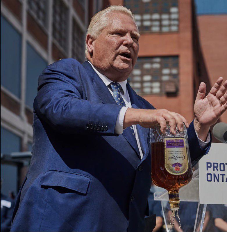 ICGardner's tweet photo. @PBethlenfalvy @Sflecce That’s nice. Now can you get #RelentlesslyIncompetent to stop with the Crown Royal shtick?
He couldn’t get worked up about 2,500 auto jobs at @GM Oshawa in 2018 so what’s special about 300 booze bottling jobs now? https://t.co/jpjpSVLtIe