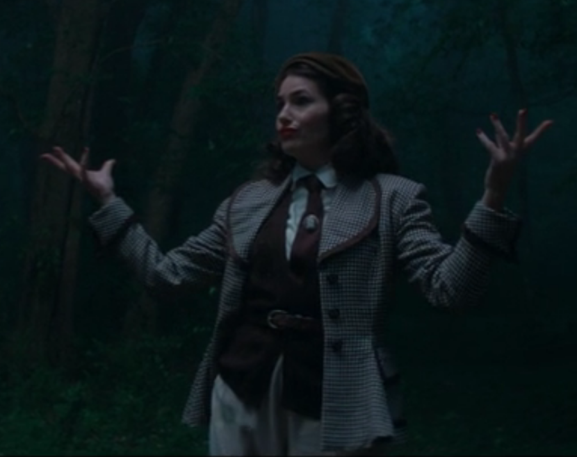 witchtwig's tweet photo. Thinking a lot about how Agatha All Along recontextualizes our understanding of Agatha Harkness in Wandavision. We get to see how Agatha actually dressed in the 1940s versus how she presents herself to Wanda. While this is still a con outfit, it does speak more closely to her https://t.co/uZmgANy94D