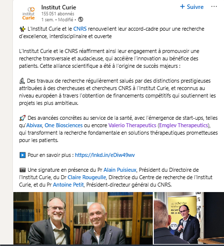 MediumTrade's tweet photo. #ValerioTherapeutics #trading
La reconnaissance de l’Institut Marie Curie place Valerio sur la même ligne scientifique qu’#Abivax.
Même exigence de recherche, même niveau d’innovation, même crédibilité académique.
🚀 À suivre de très près. https://t.co/Nx9yyZWdHf