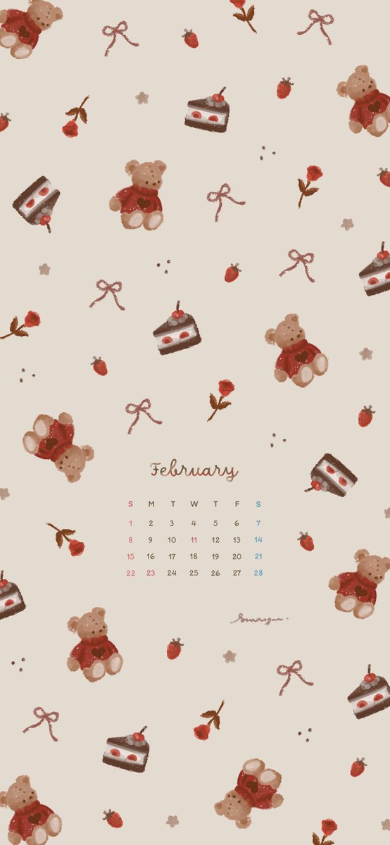 mer_cohal's tweet photo. ༜ 𝙵𝚎𝚋𝚛𝚞𝚊𝚛𝚢 𝙲𝚊𝚕𝚎𝚗𝚍𝚊𝚛 ༜

2月カレンダー配布です🧸🍓

待ち受けにお使いください𖡼 https://t.co/fAANDBQVtr