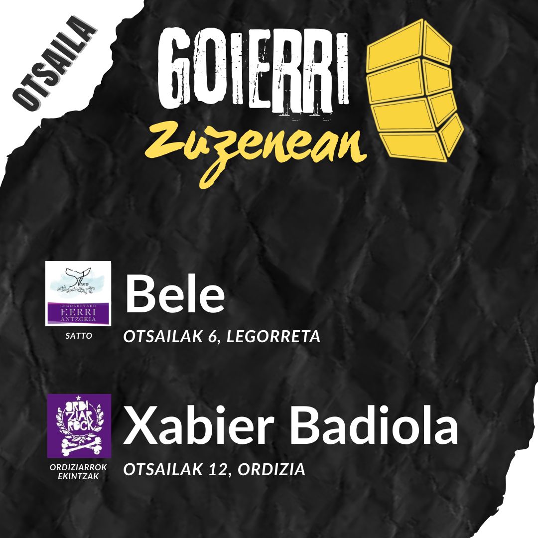 Goierri zuzenean egitaraua otsailerako. @ordiziarrockek