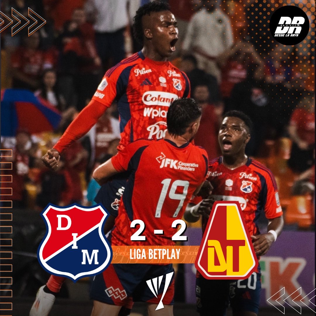 EMPATE EN SUELO PAISA PARA EL DIM 🟰🔴

Por la tercera fecha de la Liga BetPlay, Independiente Medellín recibió en el Estadio Atanasio Girardot a Deportes Tolima. Un encuentro que dejó un marcador igualado de 2-2. 

📸: <a href="/DIM_Oficial/">DIM</a>