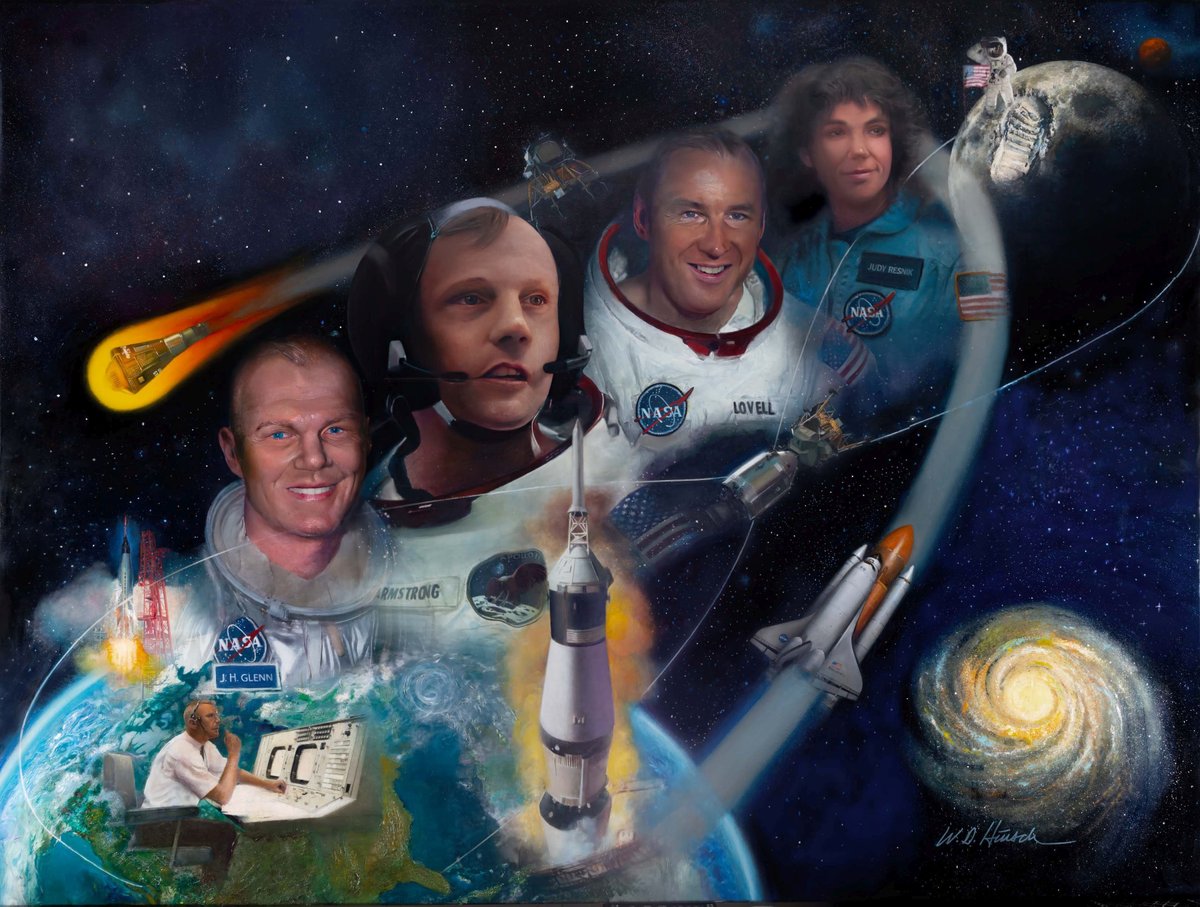 Today, we solemnly mark the 40th anniversary of the explosion of the Space Shuttle Challenger on January 28, 1986. Among the heroic crew members killed that day was Astronaut and Engineer Judith Resnik of Akron, who is depicted in the exquisite Ohioans in Space artwork hanging at