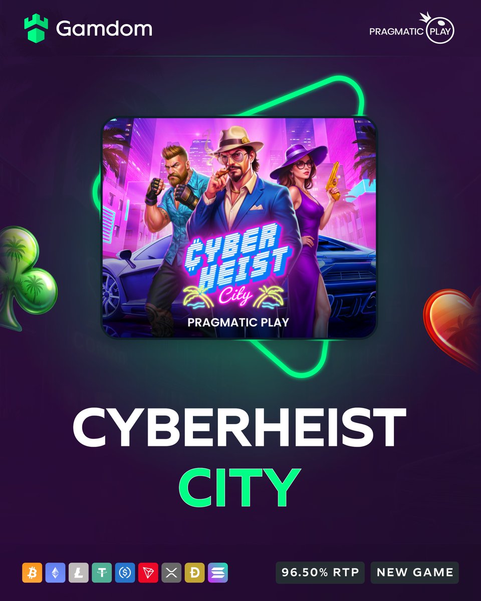 Join the neon-lit crew in Pragmatic Play’s Cyberheist City and pull off the ultimate digital heist! 🌃

Win up to 5,000x your bet 🎯

💚 + 🔄 + 🆔 – *KYC Lvl 2 verified Gamdom users only