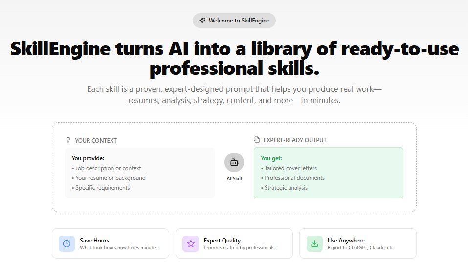 During my job search I noticed I was typing the same instructions over and over. Paste resume, paste job description, ask for optimized bullets. Paste job description, ask for interview questions. Paste company name, ask for research. Every application, same routine.

So I