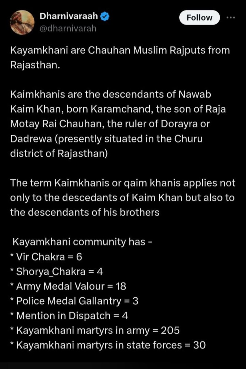 rathore1576's tweet photo. @IAbhay_Pratap Tab tum Chauhan ho hi nhi .....

Jo convert hue wo kayamkhani kahlaye .....unka contribution tumhare pure khandan se jyada hai......pahle unkind history padho......pagal jaisa baat nhi kro....me usi area ka hu https://t.co/MQTXwZX3kR