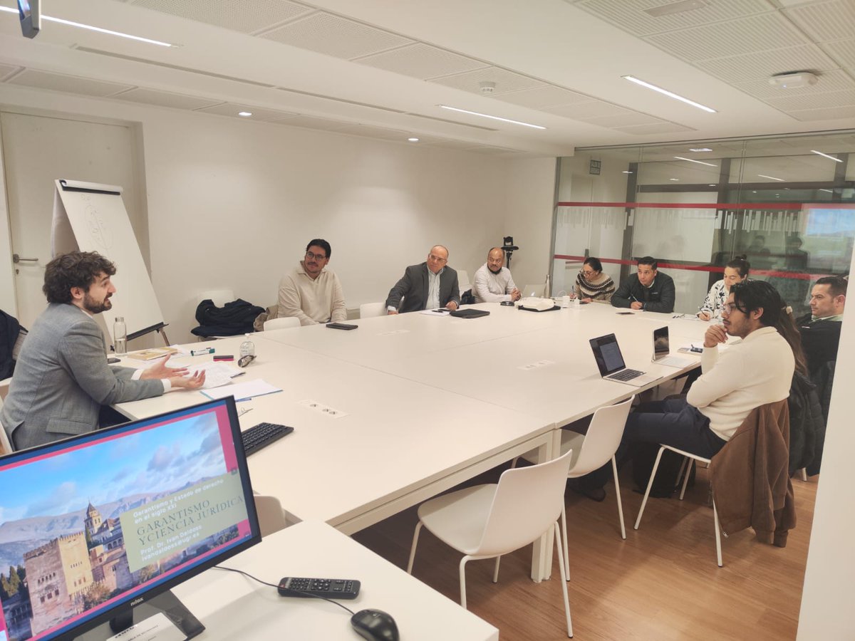 apfner's tweet image. En la tercera jornada del programa Garantismo y Estado de derecho en el siglo XXI del Instituto Palestra - Escuela Iberoamericana de Derecho hemos recibido al profesor Ivan Daldoss, de la Universidad de Granada, que ha repasado los aspectos y dimensiones más destacados del…