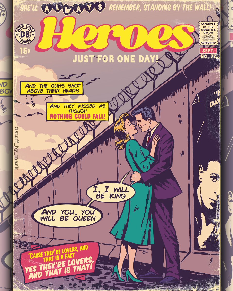 The_Ren1981's tweet photo. Day three of the Valentine’s inspired ‘songs as old romance comics’ series - David Bowie’s Heroes.
Limited edition prints available over on my website. https://t.co/V1dhb7igyP