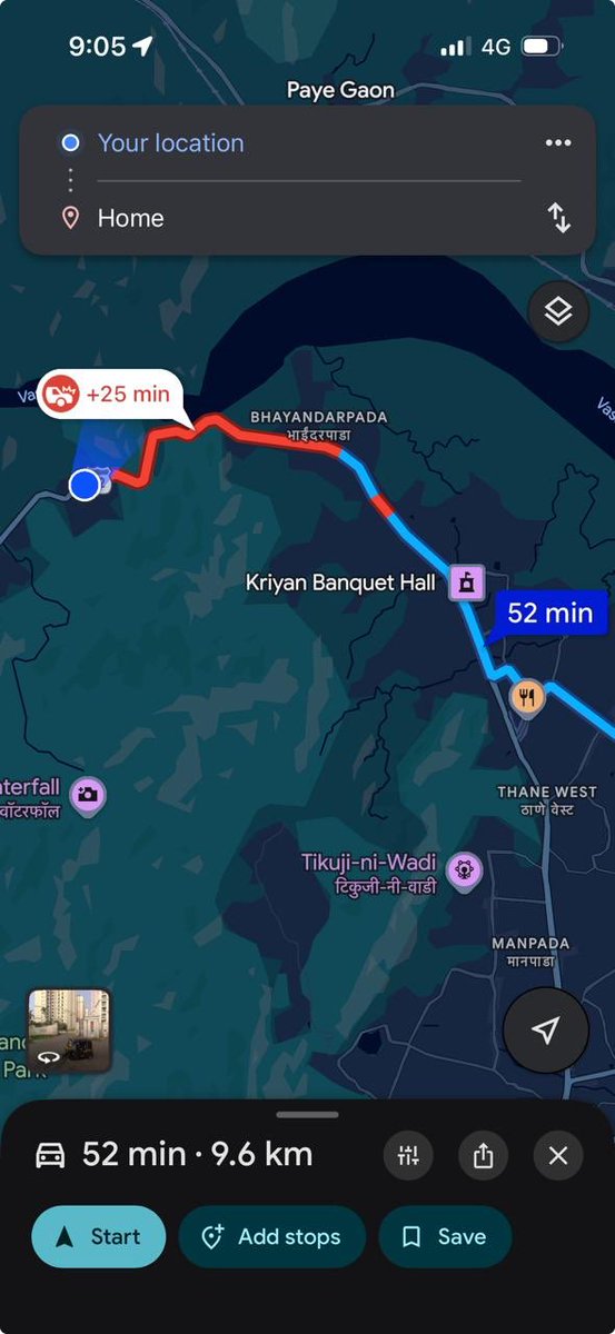 .<a href="/ThaneCityPolice/">ठाणे पोलीस.. Thane Police</a>  25 min jam and increasing on Godhbunder Road  help clear .<a href="/TMCaTweetAway/">Thane Municipal Corporation - ठाणे महानगरपालिका</a>