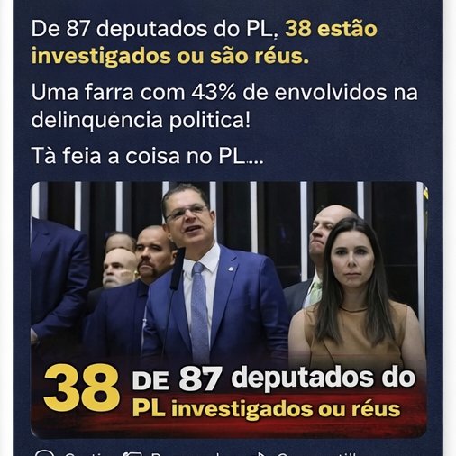 esquerdize's tweet image. Quase metade do PL está na lama da corrupção...  

Tá faltando auto crítica da direita heim???