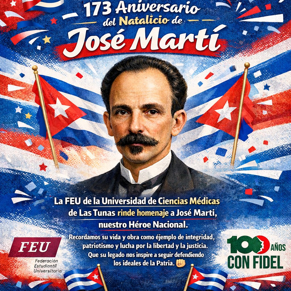 #MartíVive 
#100AñosConFidel 
#SomosFEU 
#AquíEstoyYo