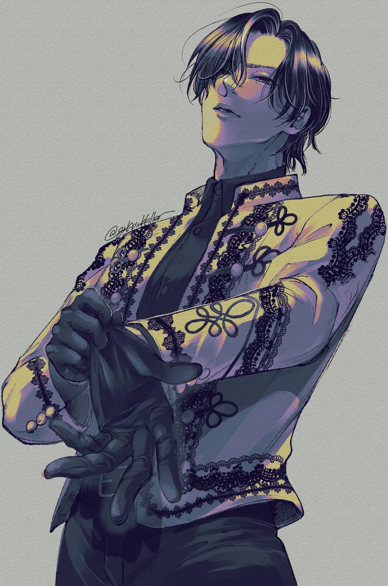 これも描くの大変そうすぎて描いてなかった大好き衣装
余韻で手袋つけてしまった