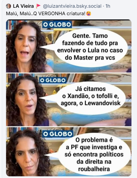 Malu, a gente sabe quem és tu rs