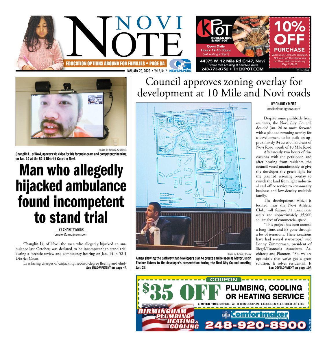 NoviNote's tweet image. Arriving in your mailbox soon! 📬 Check it out online: candgnews.com/e-editions