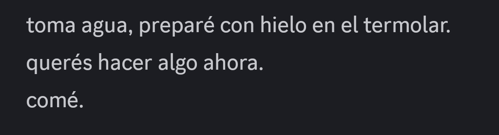satoru me da órdenes nomás, el amor desapareció.