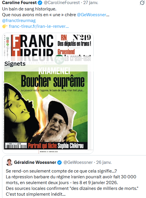 f_royer's tweet photo. @ConstanceLeGrip La France "bloque la désignation des Gardiens de la révolution comme organisation #terroriste" Une attitude criminelle de la France, j'ai honte, profondément honte de cette décision #innommable, ignoble, la France se déshonore, une fois de plus, dans son histoire, une infamie https://t.co/fNgzMVoPo9