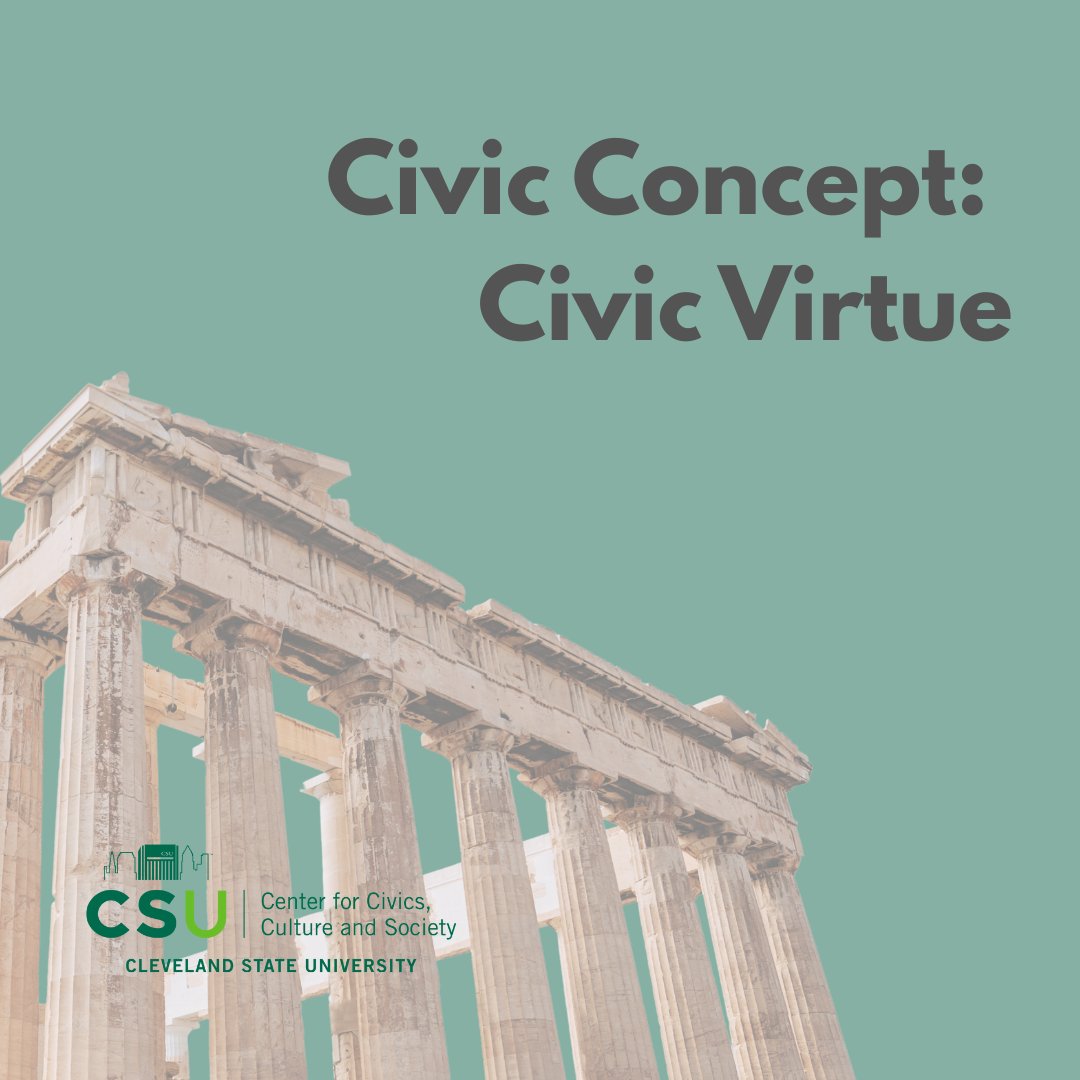 csucivicscenter's tweet image. Civic virtue refers to the habits of character that sustain a free and self-governing society — including thoughtful engagement and responsibility to the common good.

#CivicVirtue #CSUCommunity