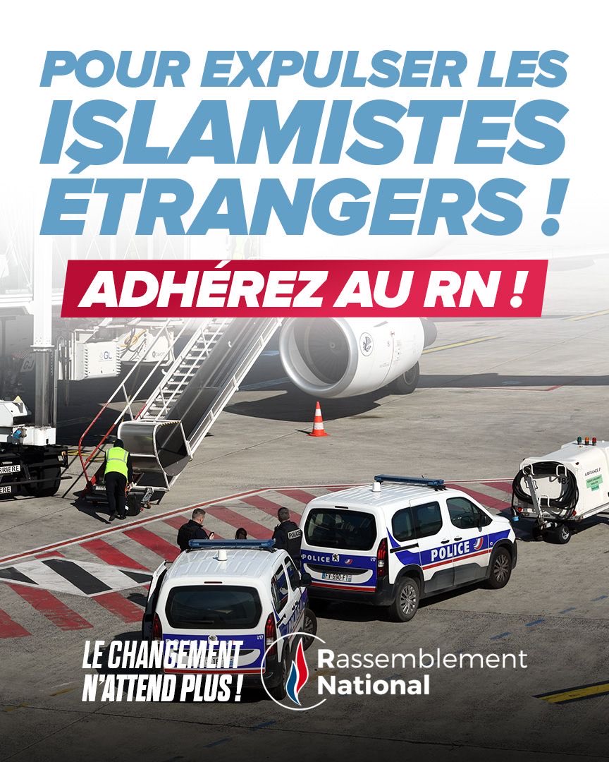 🔵 Il est temps d’expulser les islamistes étrangers ! Nous le ferons !

Le laxisme judiciaire, couplé au maintien sur le sol national d’islamistes étrangers, représente une menace pour les Français. Les ennemis de la France n’ont pas leur place chez nous.

🇫🇷 Rejoignez-nous :