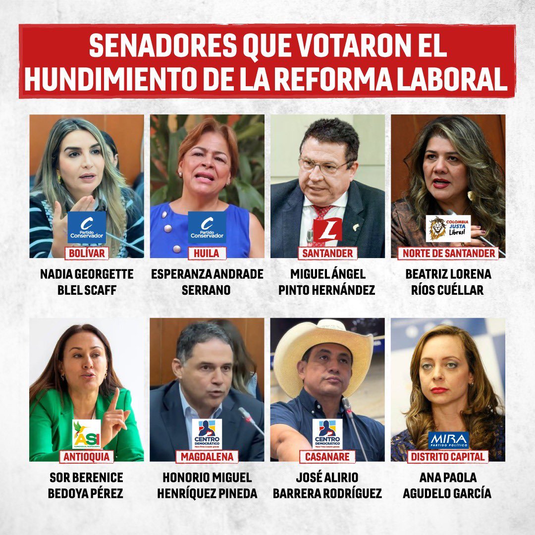 Y estos ocho más Norma Hurtado hundieron la reforma a la salud, varios pertenecientes a partidos financiados por conglomerados con vínculos en negocios de la salud.

Nunca olviden sus nombres y aspiraciones electorales suyas o en cuerpo ajeno, como el hijo de Miguel Ángel Pinto👇🏾