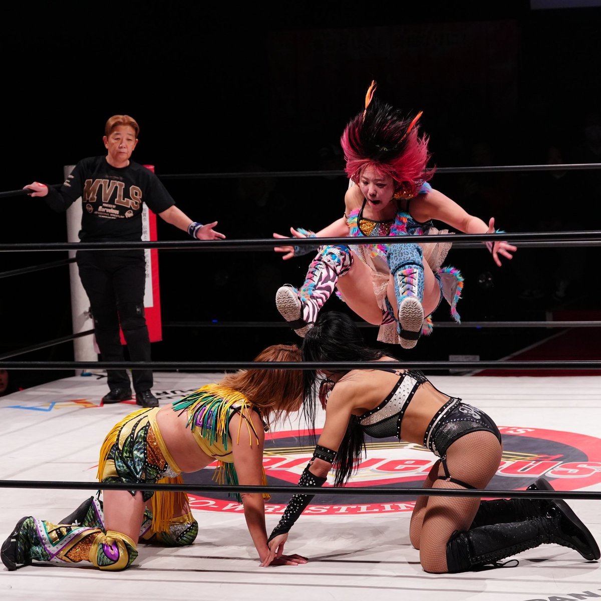 takedora11's tweet photo. 2026.1.28 マーベラス 新木場大会
美桜さん！
50発ただただ凄かった
#マーベラスプロレス
#桃野美桜
#Amale　#永島千佳世 https://t.co/hBVrTZLbik