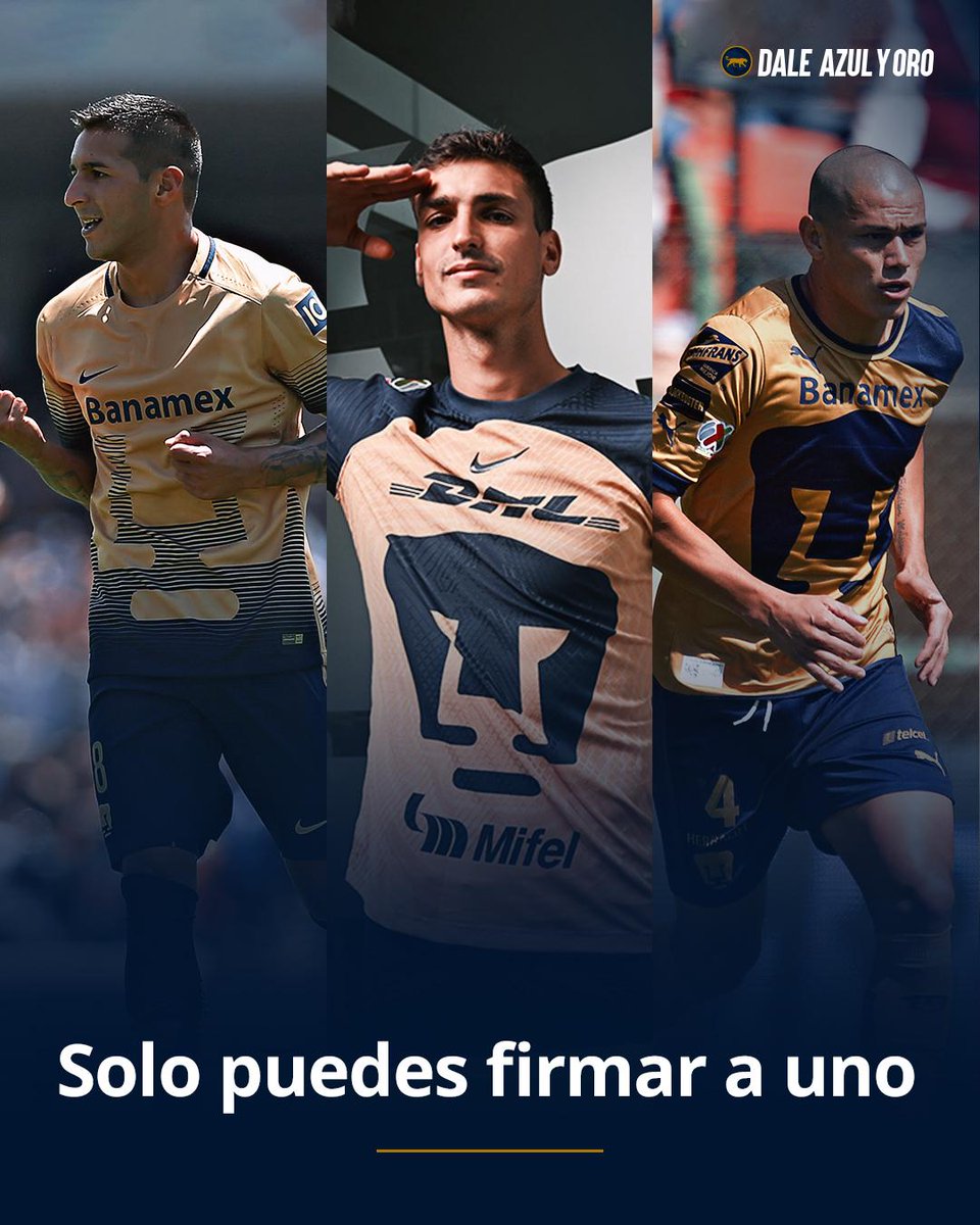 DaleAzulyOro's tweet image. ¡HORA DE DECIDIR! 🧐 
Si hoy tuvieran que cerrar el último fichaje para Pumas, ¿a quién traerían? ⚽🐾

#Pumas #Fichaje #DaleAzulyOro