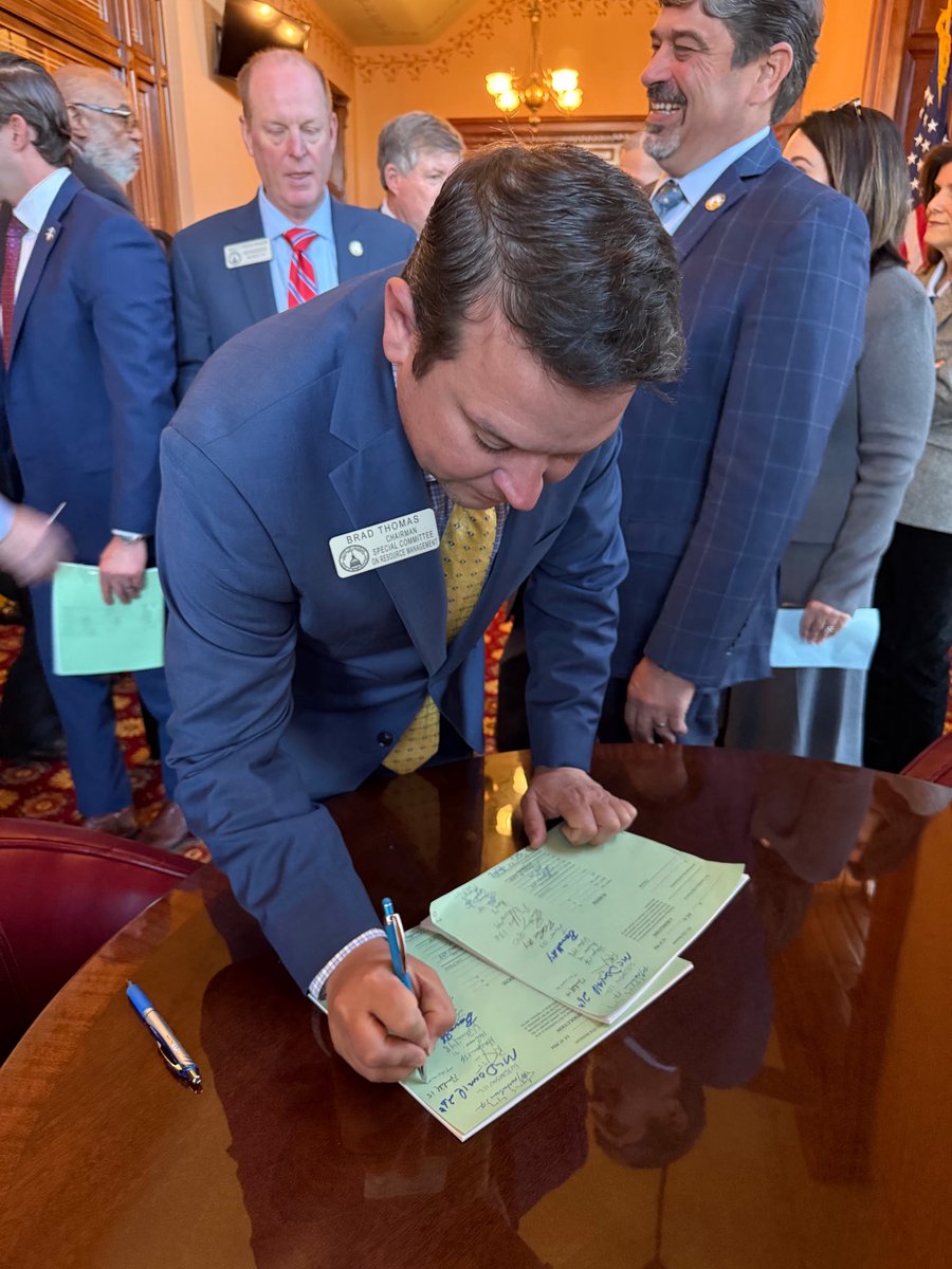 Happy to sign the constitutional amendment to enable legislation to eliminate property taxes. More info to come.