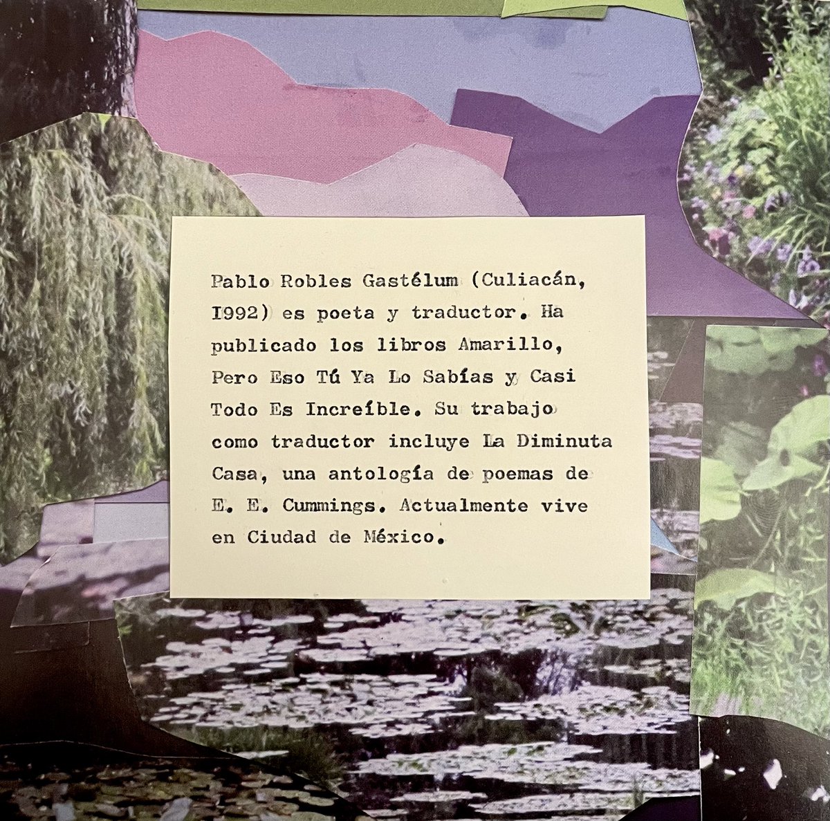 pabloroblesgast's tweet image. Querida gente de CDMX, los invito a inscribirse en OBSERVACIONES PELIGROSAS, taller de escritura poética que estaré impartiendo en Polilla Librería los sábados de febrero. Interesados manden mensaje @polillalibreria