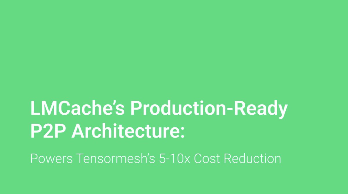 Tensormesh tweet media