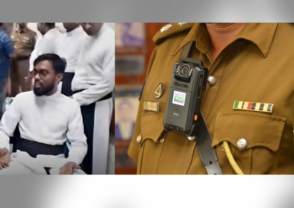 Image for the Tweet beginning: 🇱🇰🚨SRI LANKA : six policiers