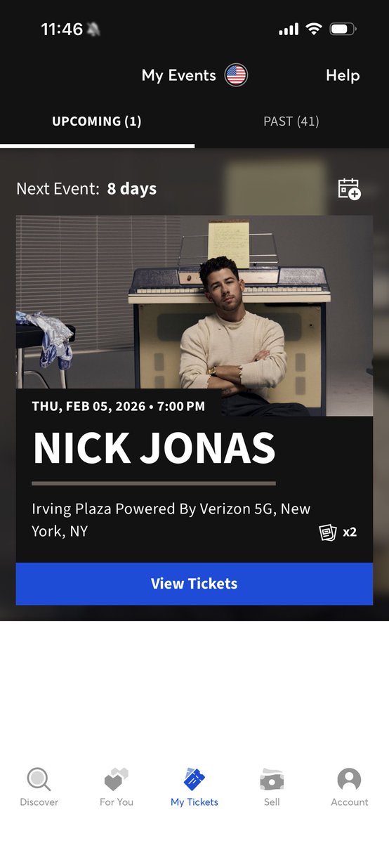 Can’t believe I scored these😍 see you soon king <a href="/nickjonas/">Nick Jonas</a>