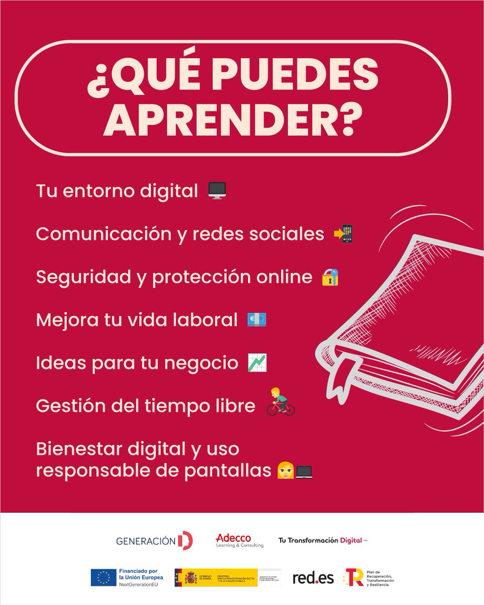 adecco_es's tweet photo. Esta es tu señal para transformarte en el mundo digital.

Aprende a dominar las competencias que hoy son imprescindibles para todo: tu trabajo, tu día a día y sobre todo tu futuro. 

Presencial, gratis, solo 8 horas y en toda España.

👉 https://t.co/9s0uC2AlL5 https://t.co/XsVLwyMwPm
