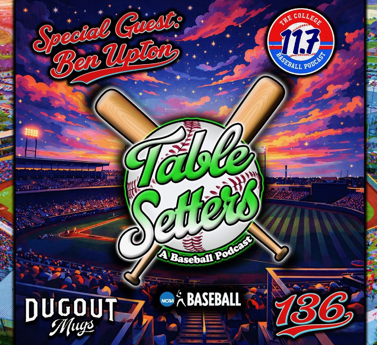 🚨NEW EPISODE🚨1️⃣3️⃣6️⃣

<a href="/Ben_Upton5/">Ben Upton</a> of <a href="/11point7/">11Point7 College Baseball</a> joins us for a complete preview of the College Baseball season‼️

Tune in!

*Links in Comments*
