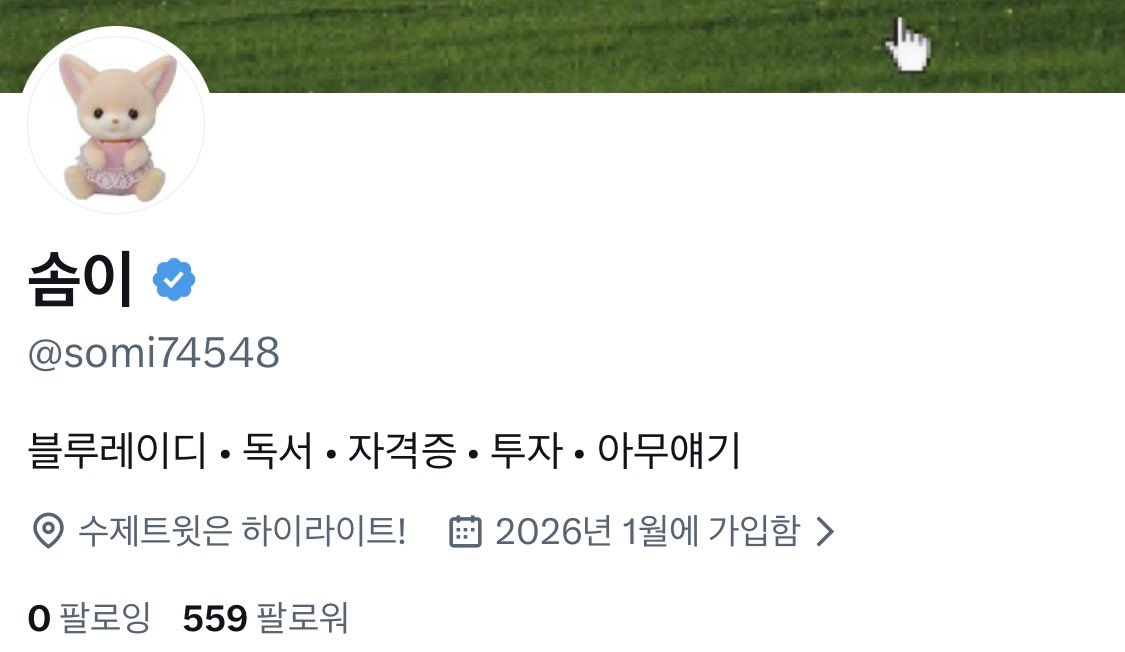 솜이 tweet media