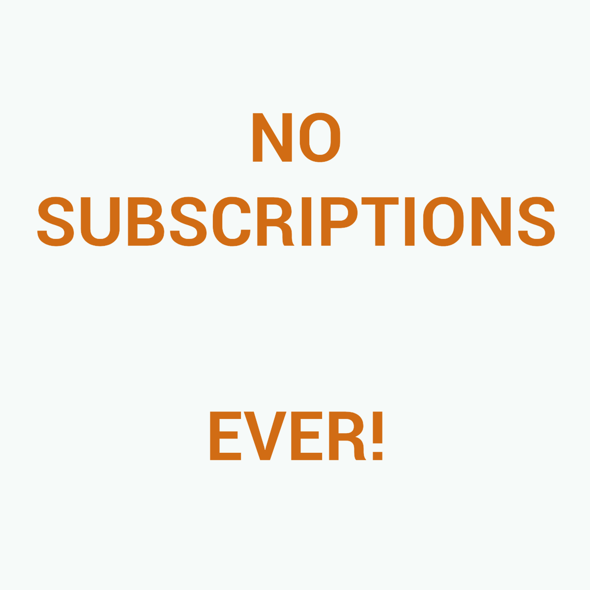 ZilchWorks's tweet photo. No subscriptions. Ever.
That’s intentional.

#DebtFree https://t.co/wde91l7Uhr